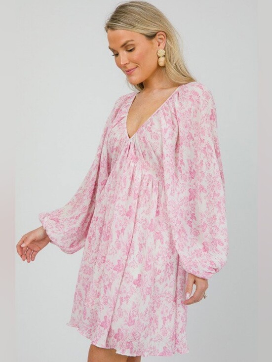 Mable Dresses & Skirts - Mable pink floral print dress